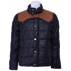 Pepe Jeans winterjas Fletcher Zwart-bruin