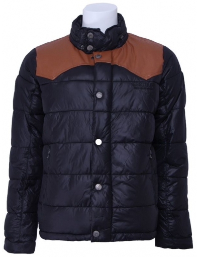 Pepe Jeans winterjas - Fletcher - Zwart / bruin