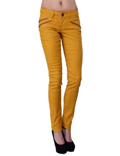 Dept broek gecoat - Golden Girl - Oker geel