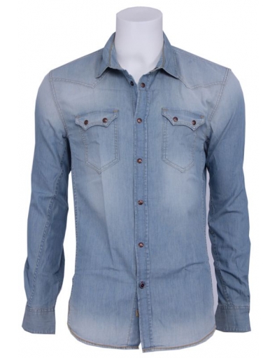 Alec shirt - Guess - Overhemden - Blauw