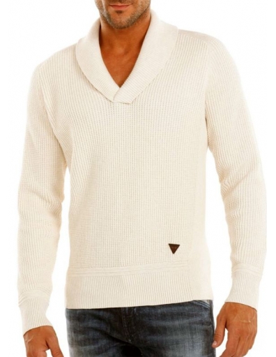 Guess - V NCK GIL sweater Limestone heather