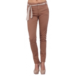 Guess broek Chantelle chino bruin